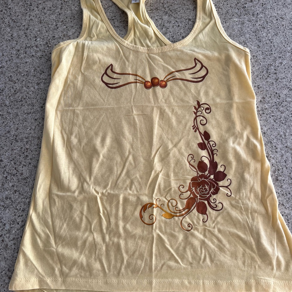 Disney Belle inspired Yellow Tank Top